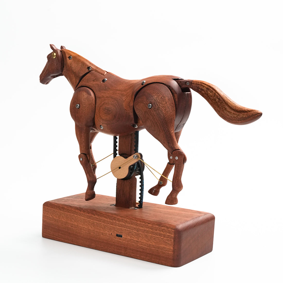 Mechanical Horse Wooden Automaton Model