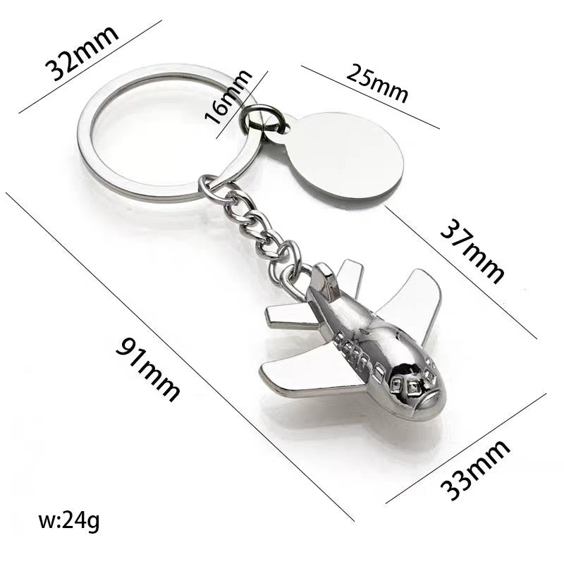 Aircraft-Themed Personalized Keychains Decorative Airplane Gift Ideas for Aviation Lovers