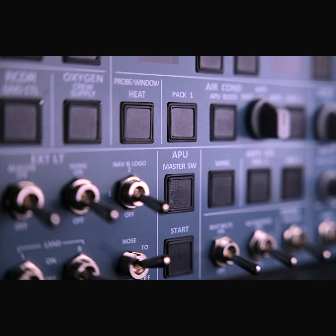 A107 v3.1 A32X Overhead Panel – Backlit, Metal, Tactile | For MSFS & Home Cockpits