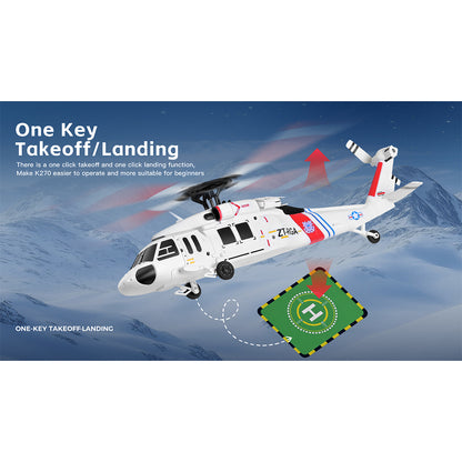 WL K270 UH-60L 2.4G 4CH 170-Class 4-Rotor Flybarless Realistic Helicopter Model