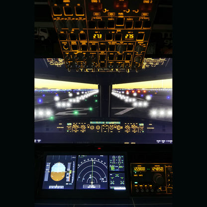 Rowsfire A108 V2 A32X/A35X/A38X Flight Panel – Integrated PFD/ND/E/WD Display for MSFS2020/2024