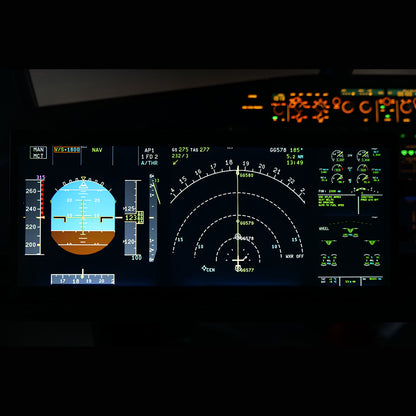 Rowsfire A108 V2 A32X/A35X/A38X Flight Panel – Integrated PFD/ND/E/WD Display for MSFS2020/2024