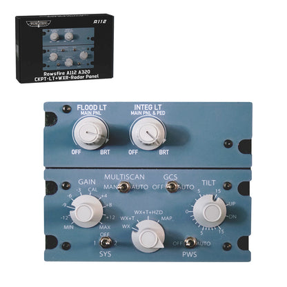 A109 V3.0 A32X A31X A350 landing gear indicator integrated panel+A111 V1.1 radio+audio management panel+A112 V1.1 cockpit lighting + weather radar system+A113 V2 integrated panel+A110P front and rear electronic instrument panel & throttle bracket