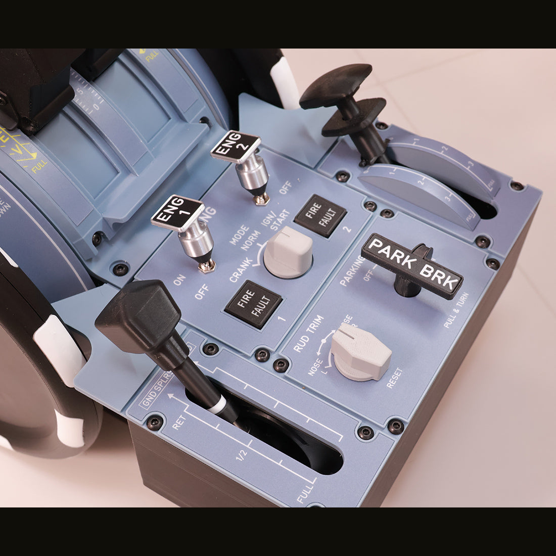 Hoowalt D107 V2.0 Metal Plate Lever Head Version A32X A31X A19X Motorized Throttle Cockpit Panel