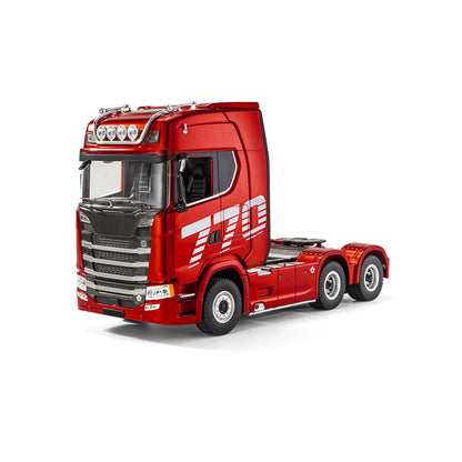 1/18 scale 6x4 770S Heavy-Duty Remote Control Tractor + LED Light Upgrade Kit + Remote Control Semi-Trailer