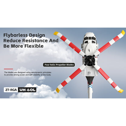 WL K270 UH-60L 2.4G 4CH 170-Class 4-Rotor Flybarless Realistic Helicopter Model