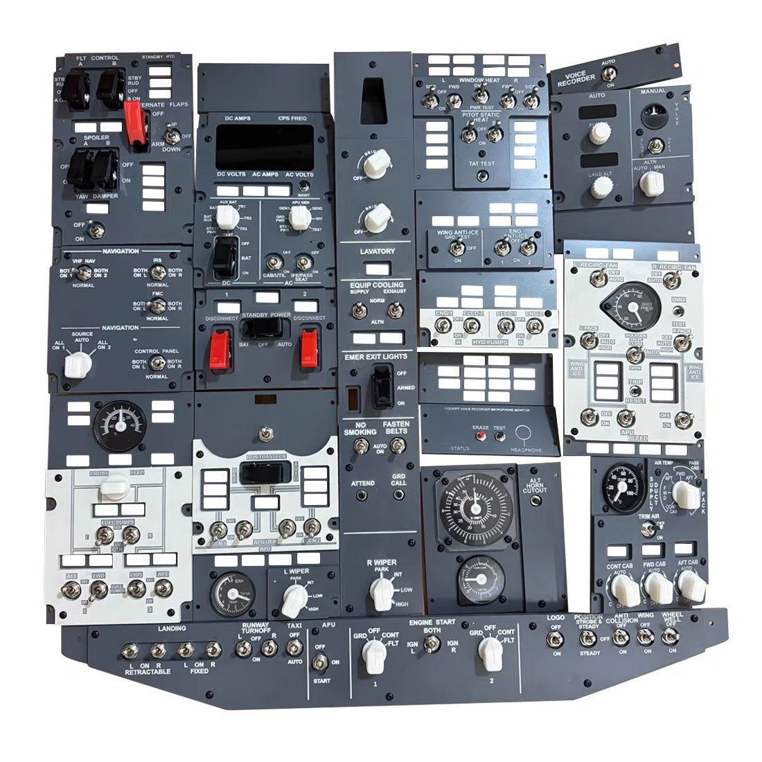 B737-800 738 OVHD OVERHEAD Panel DIY Kit Generic PCB Board for Home Cockpit Flight Sim, No Drivers/Firmware