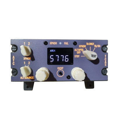 Hoowalt D203 B737 1:1 Flight Deck ATC Transponder Panel for Flight Simulator