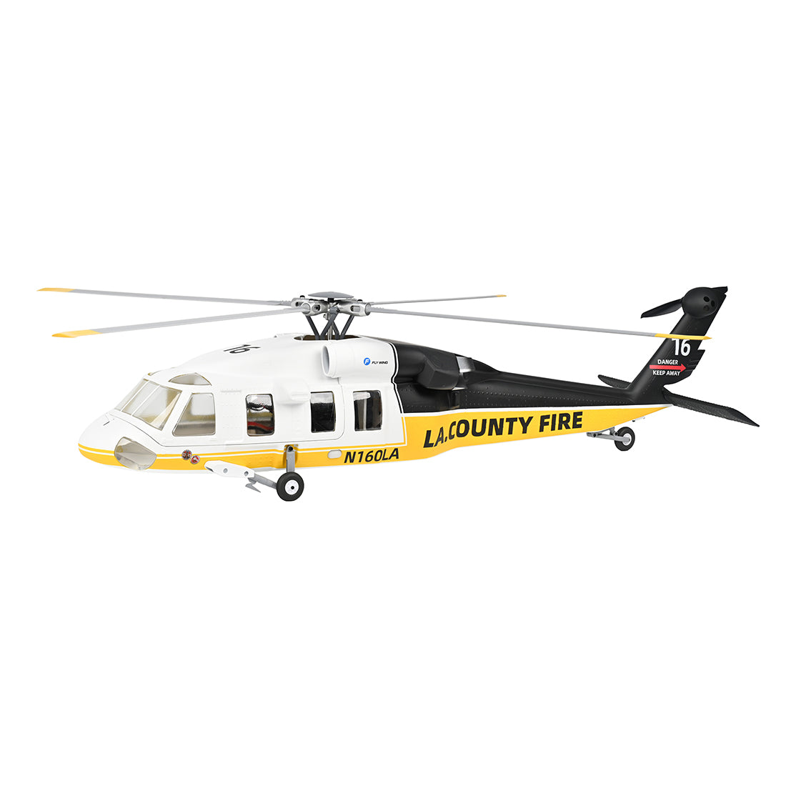 FLYWING UH-60L 2.4G 6CH 470-Class Quik-Release 4-Rotor Scale RC Military Helicopter Model with ACE Flight Controller