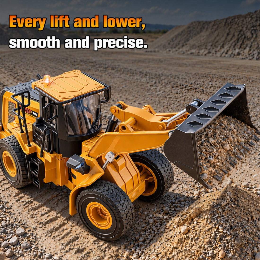 1/24 Scale RC Wheel Loader with Alloy Bucket
