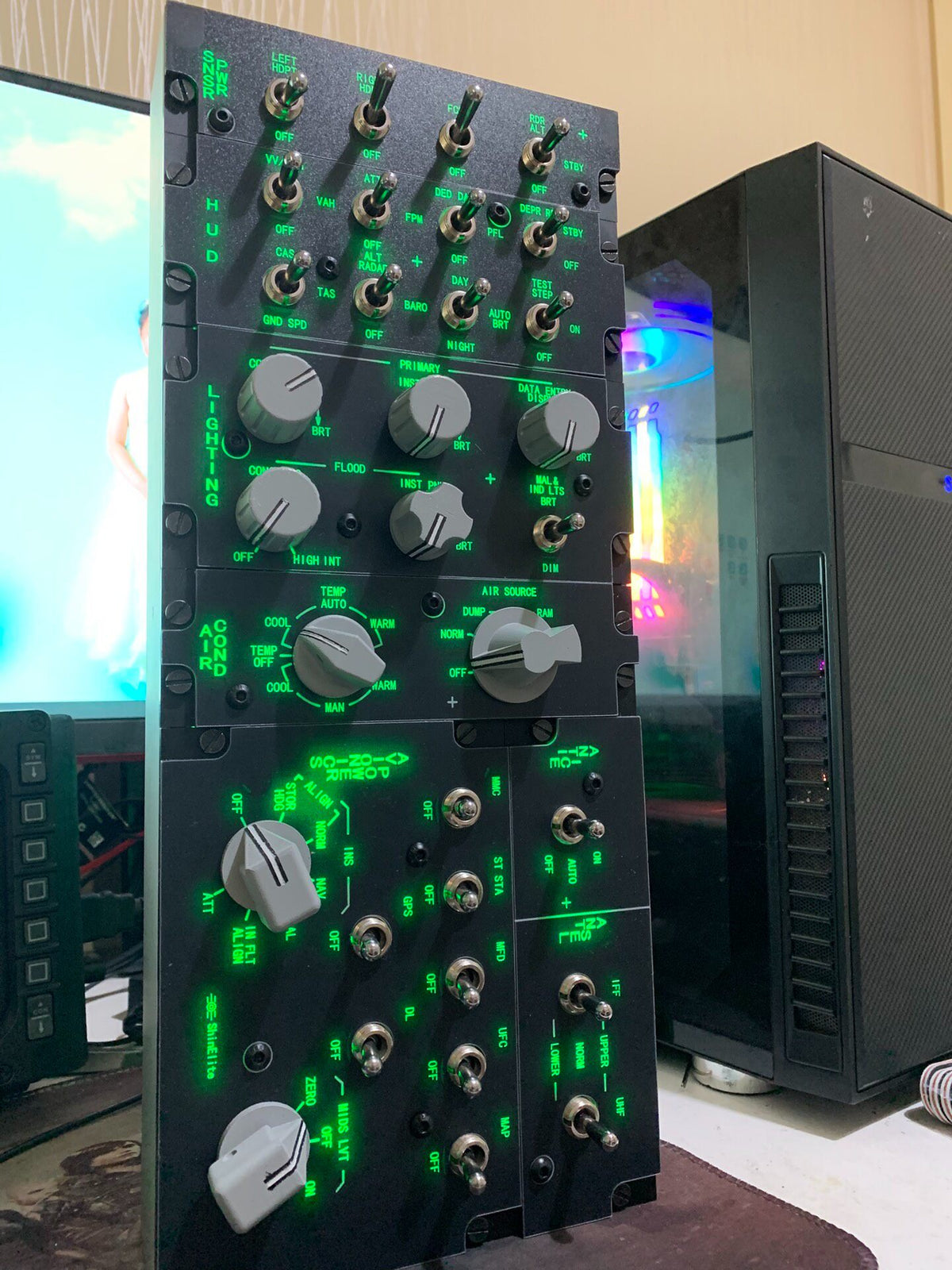 F16C Viper Right Console Control Pane