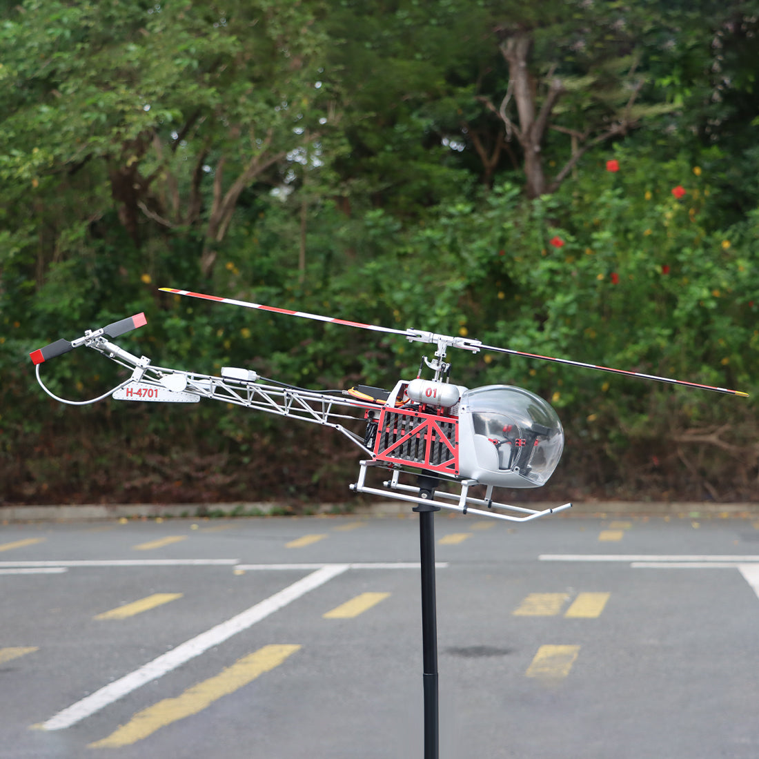WOLFBUSH BELL-47 450 Size RC Helicopter + 4S 4000mAh LiPo Battery