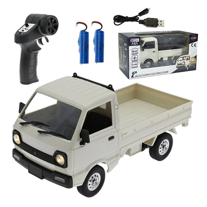 WPL D12mini 1/16 2.4Ghz RC Car Mini-truck Mini-van DIY Double Battery