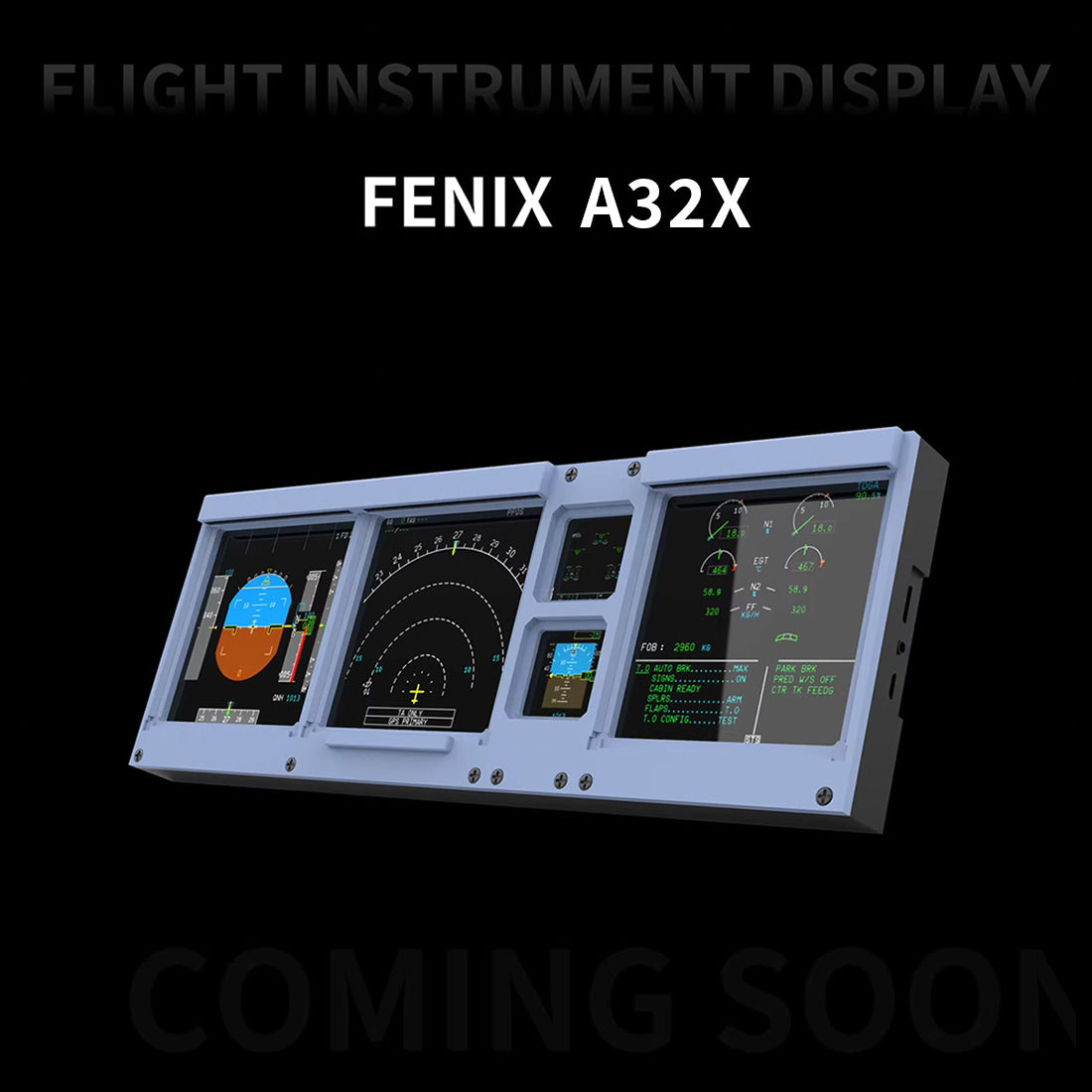 D106 A32X/A35X/A38X PFD-ND-ECAM-E/WD 4-in-1-Display Cockpit Panel