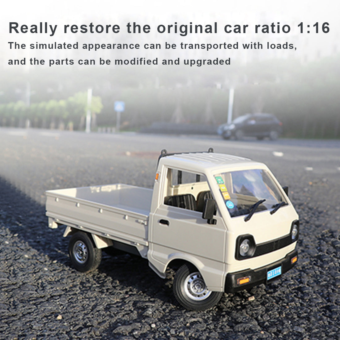 WPL D12mini 1/16 2.4Ghz RC Car Mini-truck Mini-van DIY Double Battery