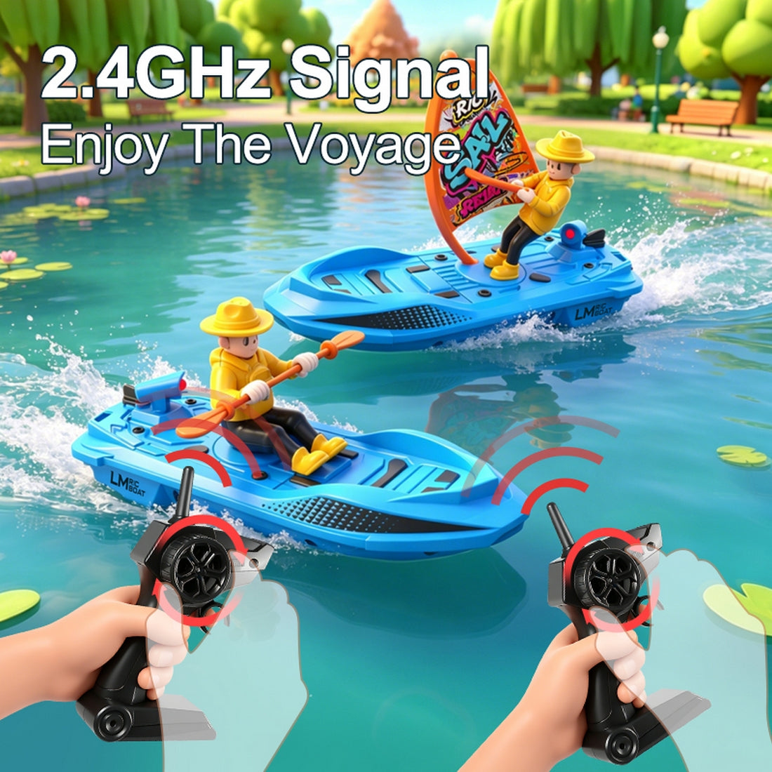 2.4GHz RC Kayak Model
