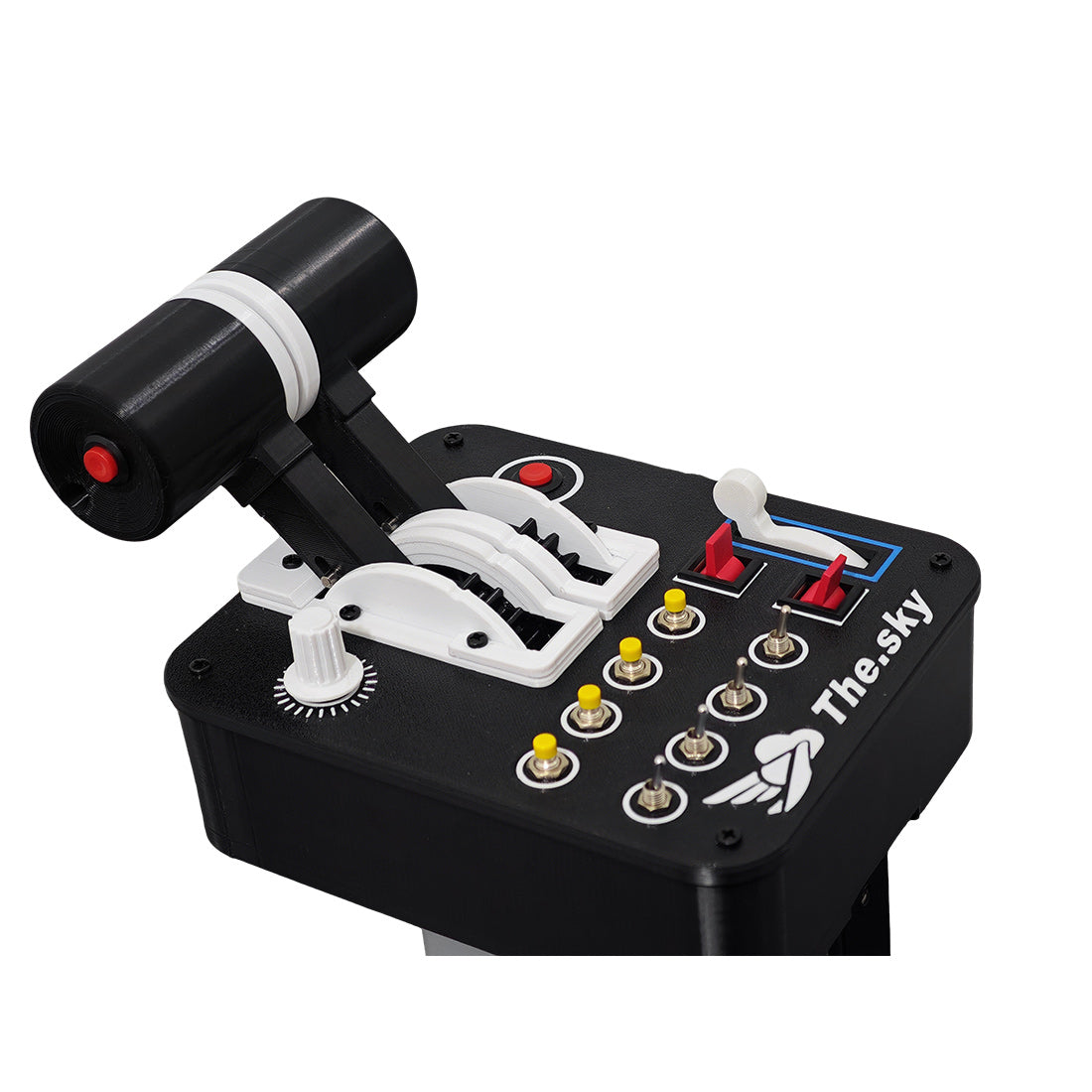 Flight Simulation Throttle-Controller, USB Plug-and-Play, 4 Axes 13 Buttons
