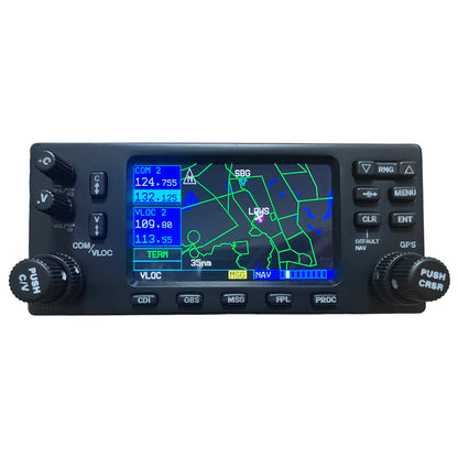 Simulation Flight GNS-430 Style Avionics Panel