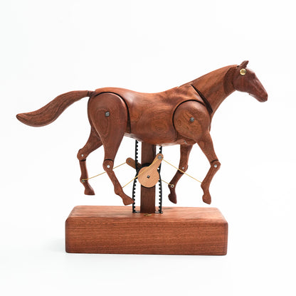 Mechanical Horse Wooden Automaton Model