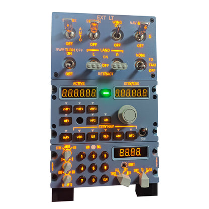 D109 All-in-One A32X Home Cockpit Panel - Integrated RMP+Lighting+ATC for Windows MSFS2020/2024, X-Plane 12 (Fenix, FBW, Toliss)