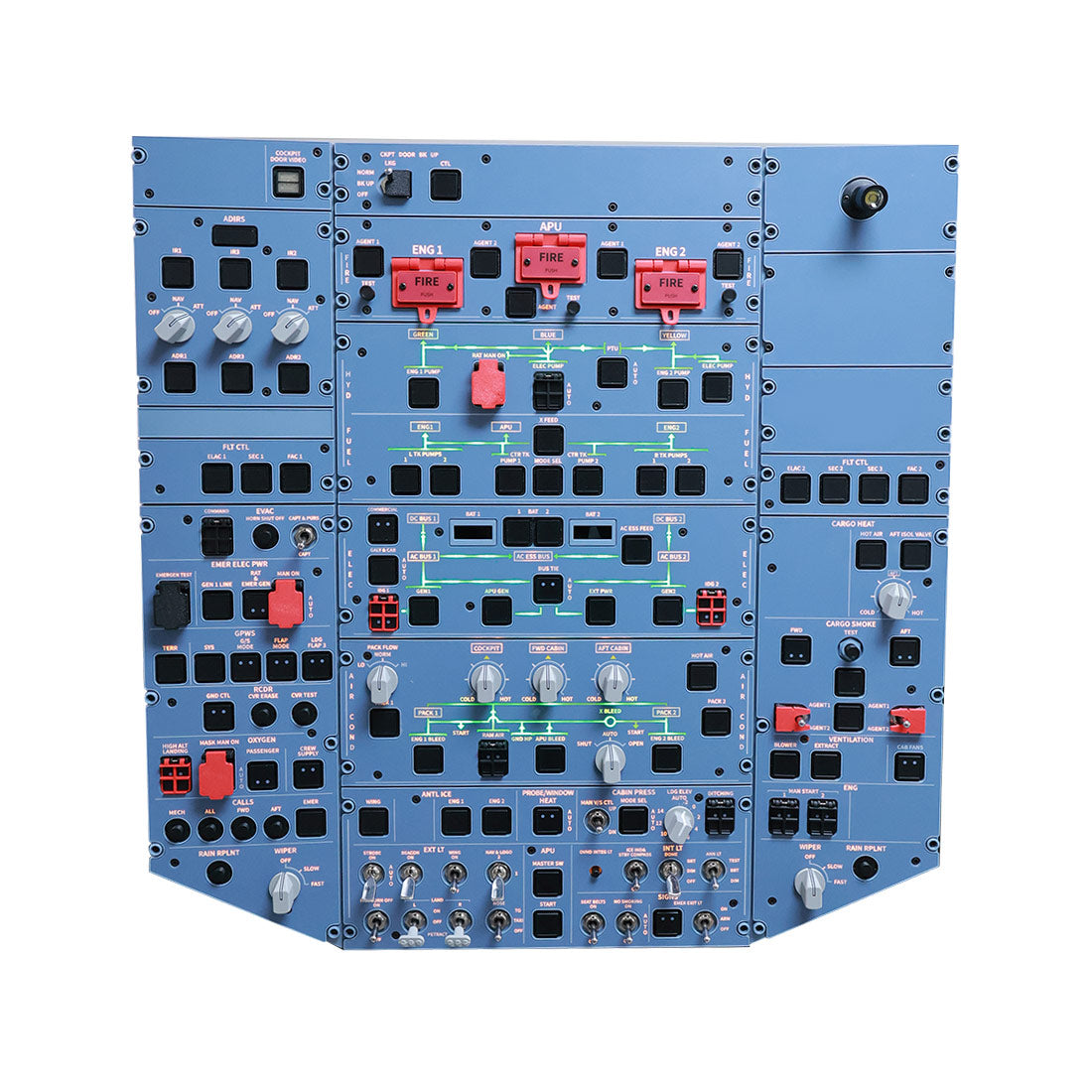 Hoowalt D111 A32X 1/1 Scale Light OVHD OVERHEAD Panel HOME Setup