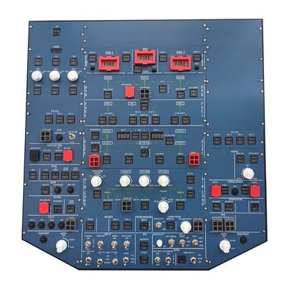 A32X 1/1 Scale Light Overhead Panel, Home Flight Simulator Panel Compatible