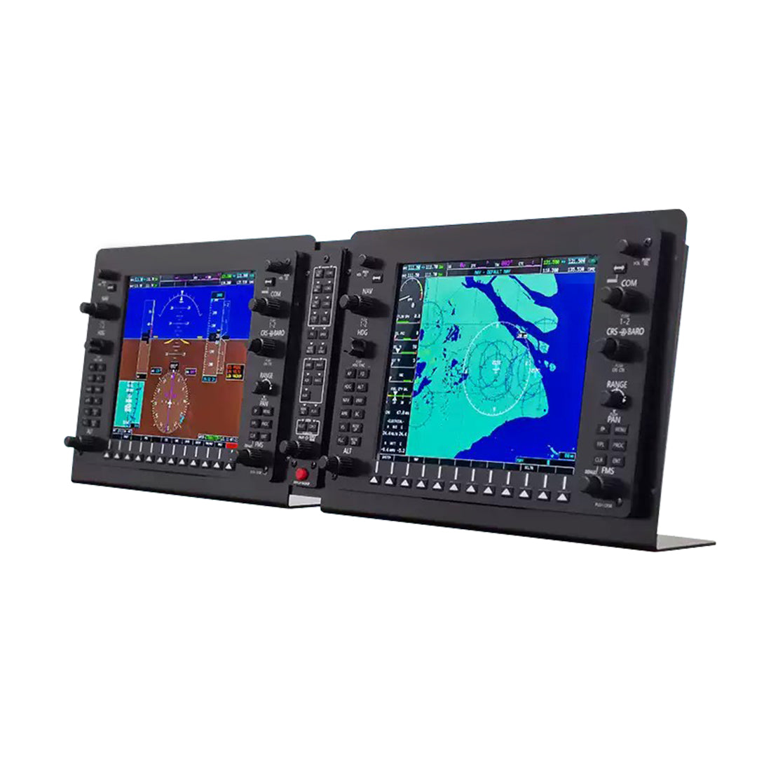 1/1 Scale G-G1000 Integrated Avionics 3-Piece Panel Set (PFD+MFD+GMA) with Mounting Brackets - Compatible with Major Flight Simulators