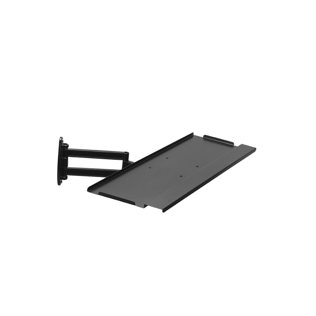 Sim Racing Aluminum Frame, Wall-Mounted Adjustable Arm with Wireless Mouse & Rotating Keyboard Tray