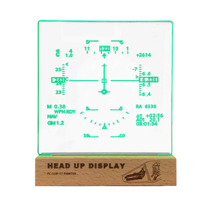 Fighter-Jet HUD Diffraction Display Lamp, Ambient Light Night Light