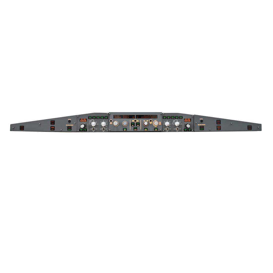 A32X Full-Metal FCU&EFIS Control System with Glare Shield for X Plane11/12, MSFS2020/2024, Compatible with Toliss, FBW, Fenix, FSLabs