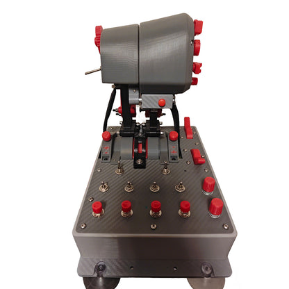 F-15 Flight Sim Throttle-Controller, USB Plug-and-Play, Compatible with MSFS, X-PLANE, DCS
