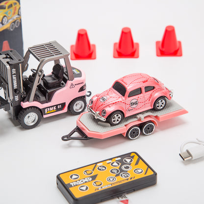 1/64 Scale 2.4G Mini Alloy RC Forklift Truck