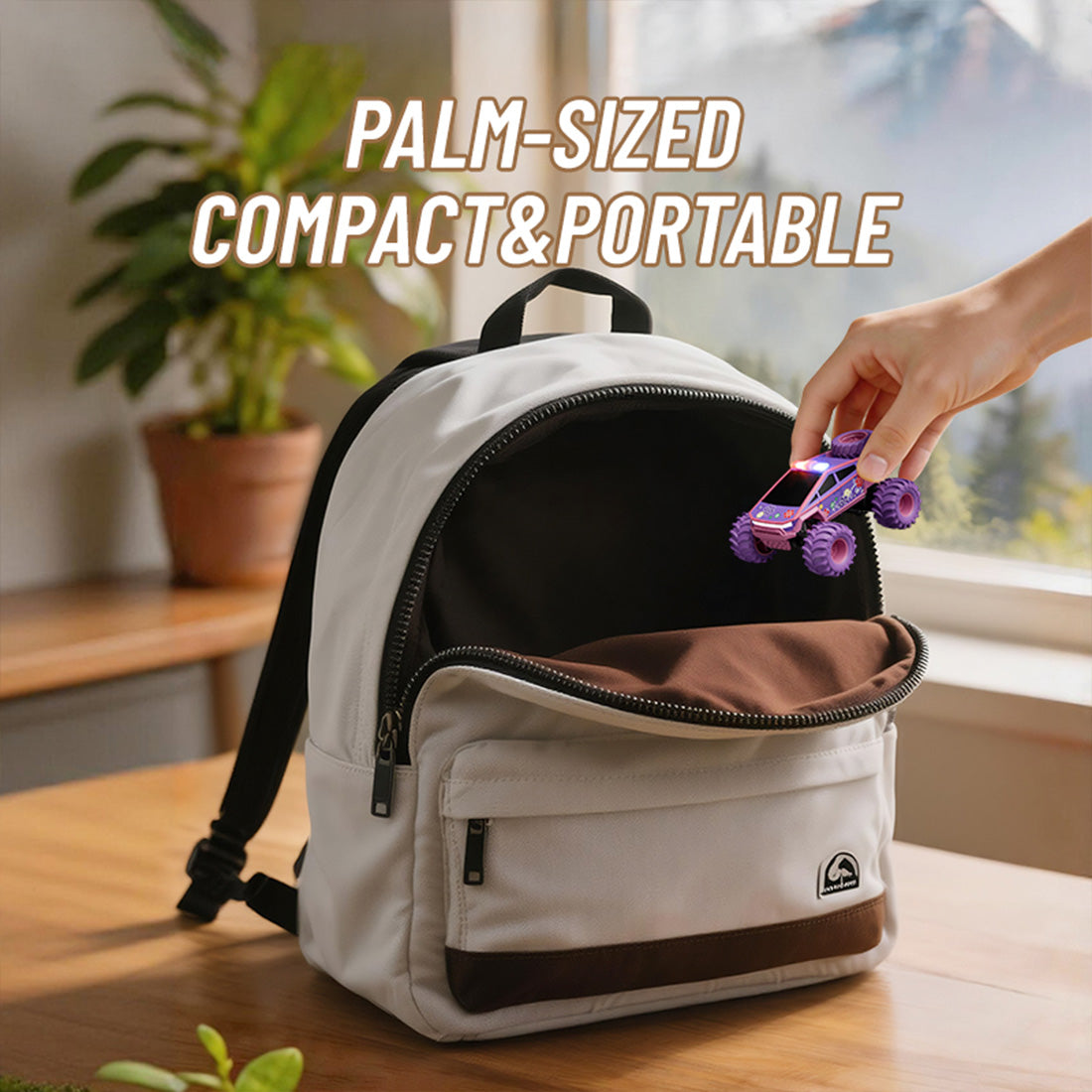 Palm-Sized Portable Mini Remote Control Monster Car