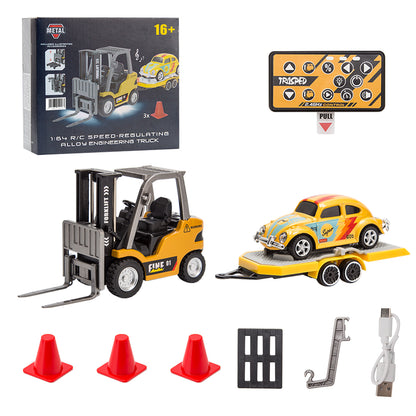 1/64 Scale 2.4G Mini Alloy RC Forklift Truck