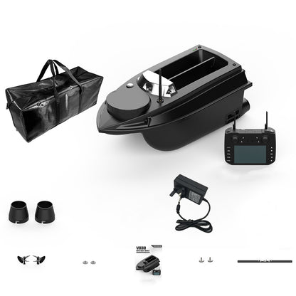 V030 12V 2.4G High-Speed RC Bait Boat+ 12V 20000mAh Lithium Battery