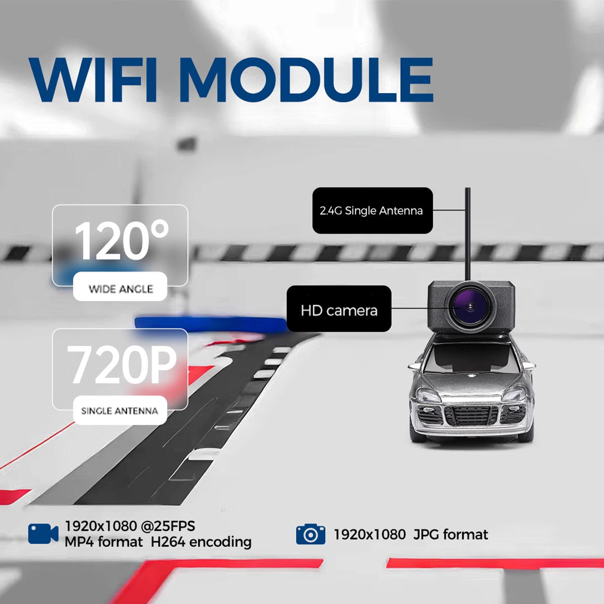WL 1/64 Scale APP-Controlled Fully Proportional FPV Mini RC Car