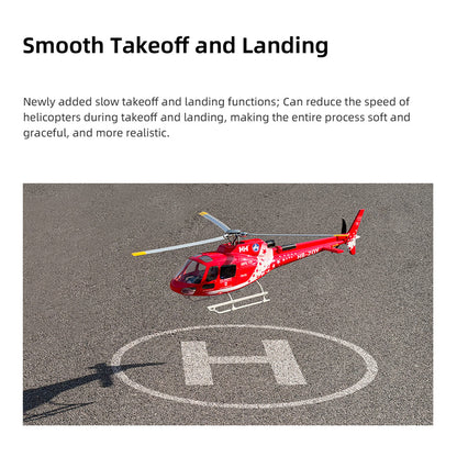 FLYWING AS-350 2.4G 6CH 470-Class Quik-Release 3-Rotor Scale RC Military Helicopter Model