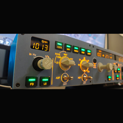 D108 All-in-One A32X Home Cockpit Panel - Integrated FCU+Left EFIS+Custom Lighting/Frequency Module for Windows MSFS2020/2024, X-Plane 12 (Fenix, FBW, Toliss)