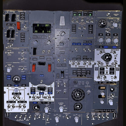 B737-800 Front Overhead Panel for X-Plane 11/12, Compatible with Zibo737 Model