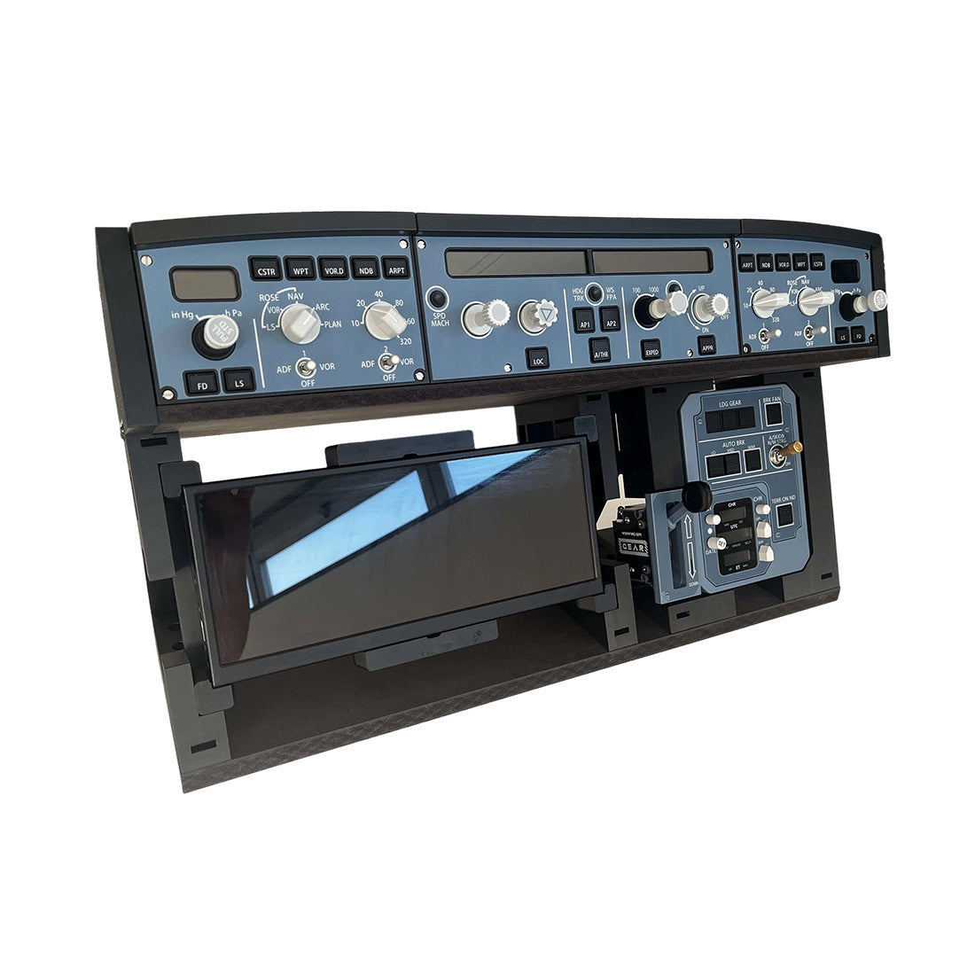 A320 A350 Desktop Flight Simulator Cockpit Display Stand with HD Screen
