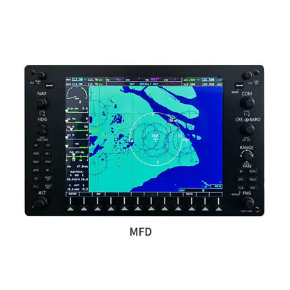 1/1 Scale G-G1000 Integrated Avionics 3-Piece Panel Set (PFD+MFD+GMA) with Mounting Brackets - Compatible with Major Flight Simulators