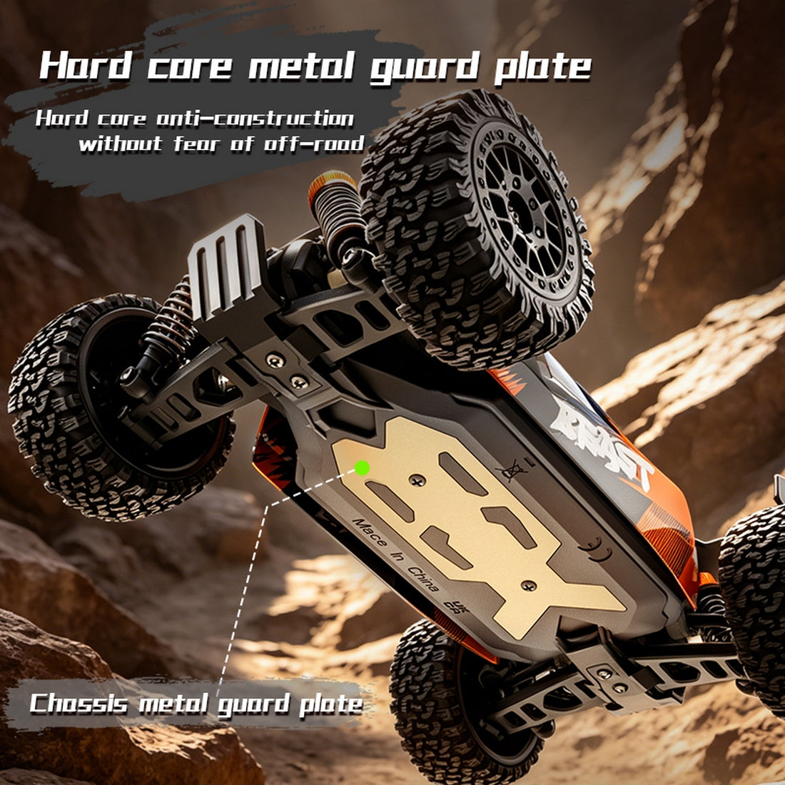 1:24 2.4G 4WD Full Scale RC Carbon Brush High-Speed Remote Control Rally Car