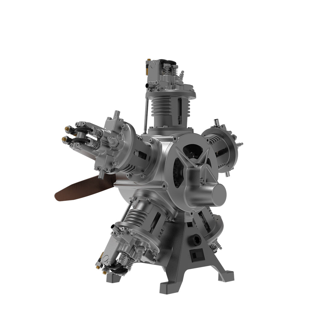 250+pcs/set 1:6 Five-Cylinder Radial Engine Aircraft Engine Simulation Electric Model