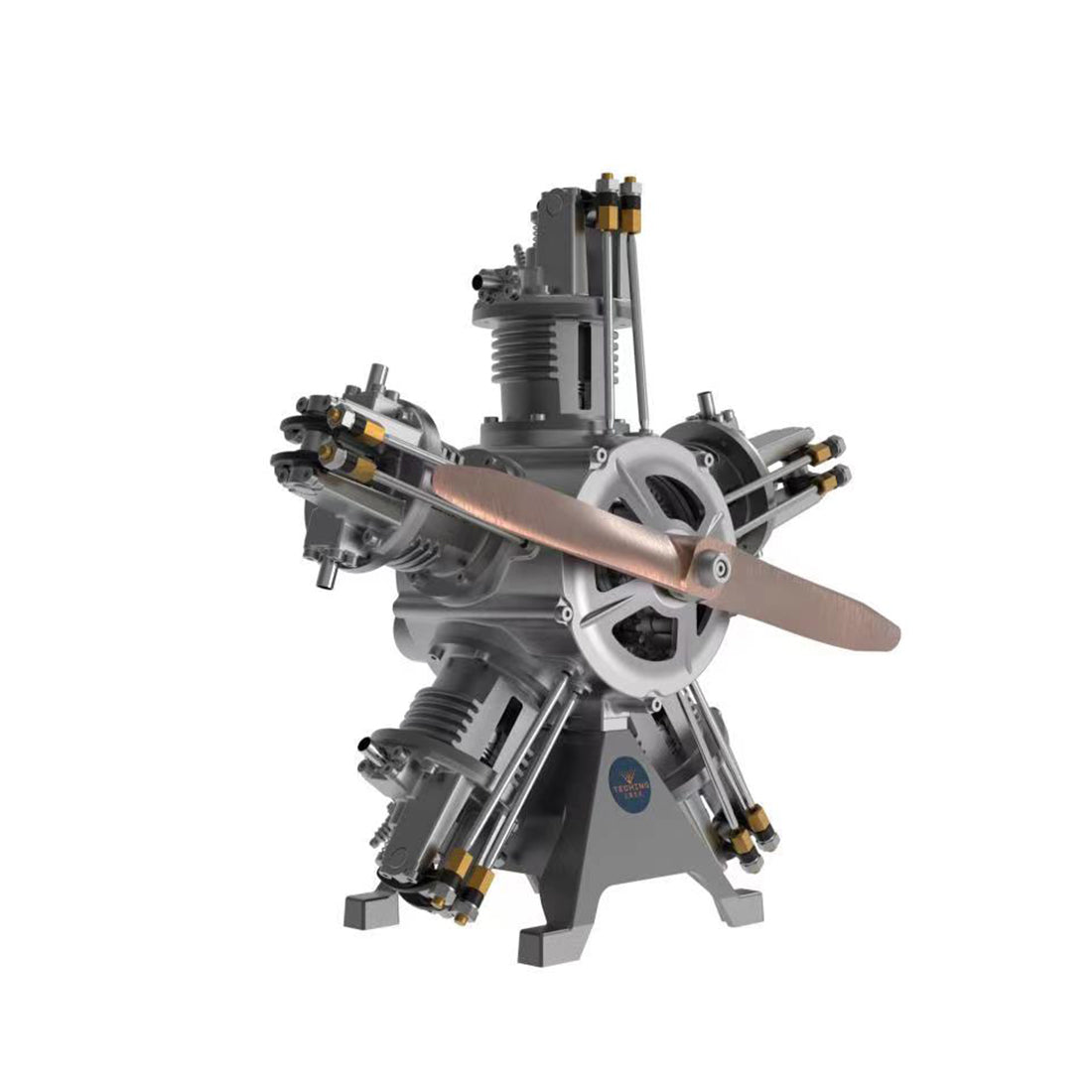 250+pcs/set 1:6 Five-Cylinder Radial Engine Aircraft Engine Simulation Electric Model