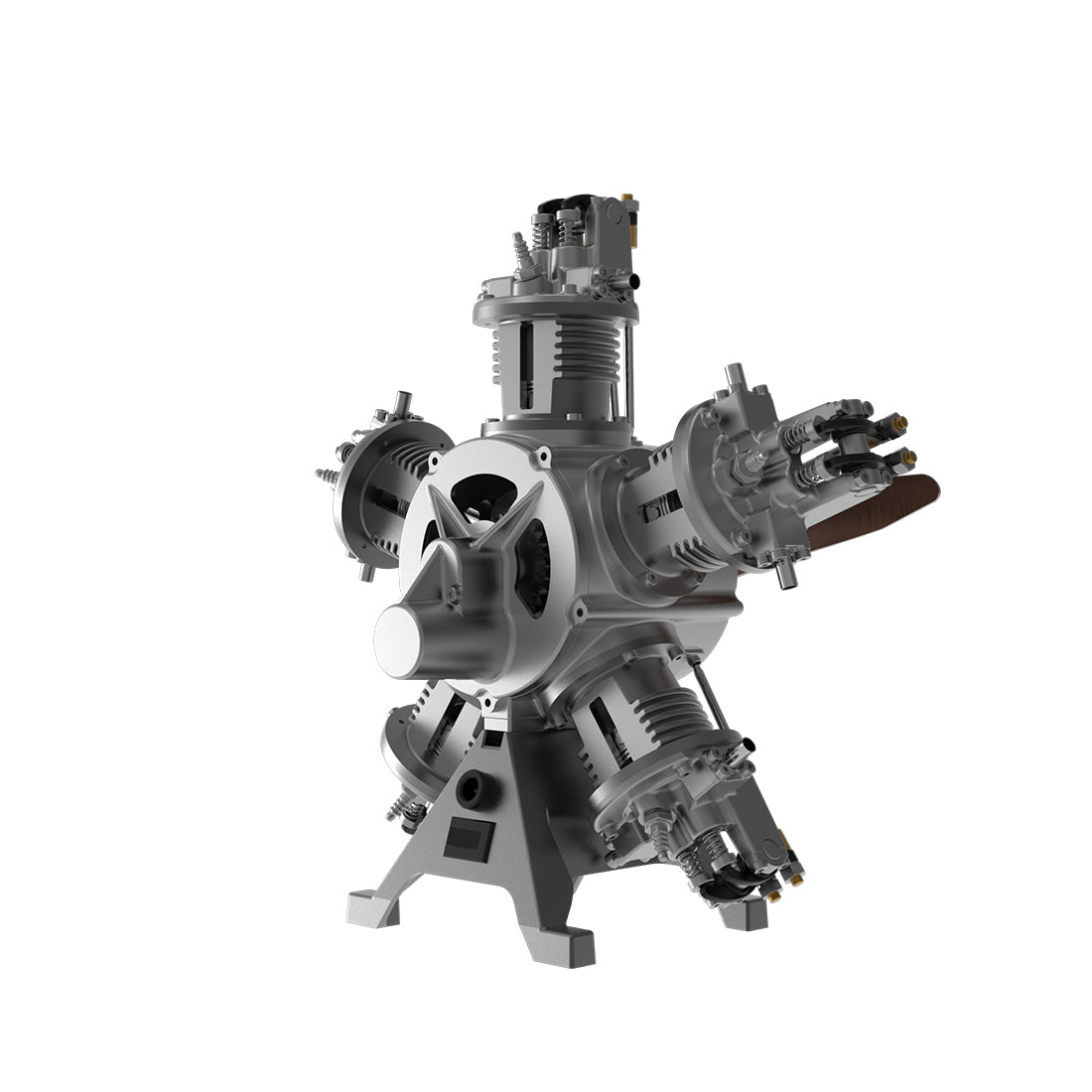250+pcs/set 1:6 Five-Cylinder Radial Engine Aircraft Engine Simulation Electric Model