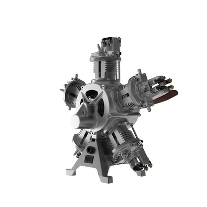 250+pcs/set 1:6 Five-Cylinder Radial Engine Aircraft Engine Simulation Electric Model