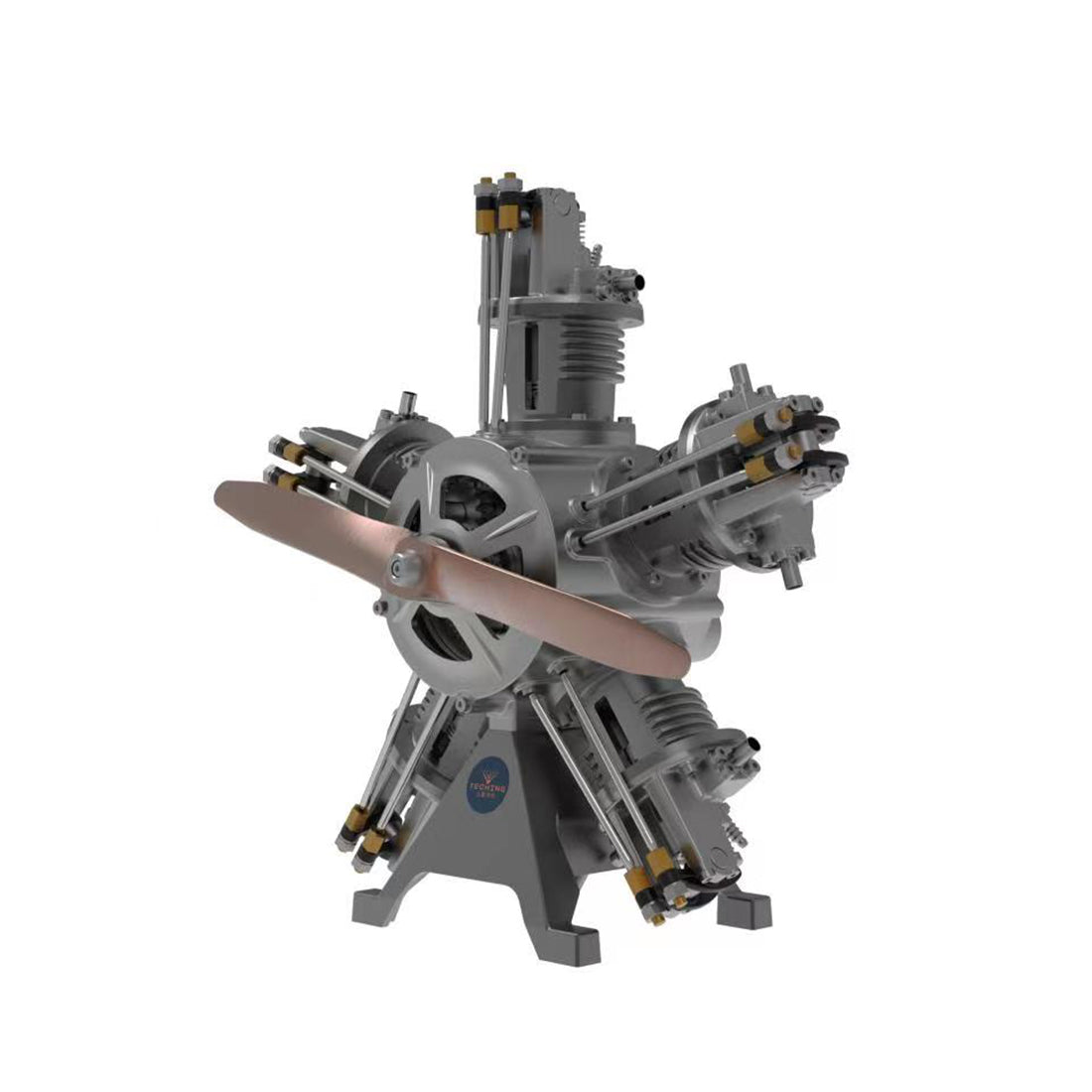 250+pcs/set 1:6 Five-Cylinder Radial Engine Aircraft Engine Simulation Electric Model