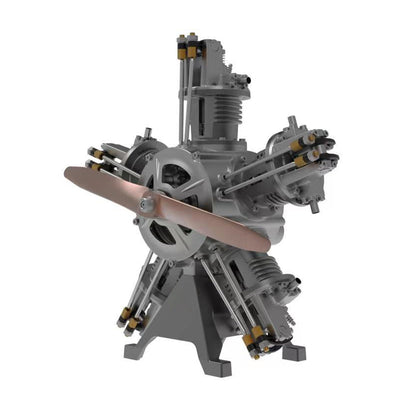 250+pcs/set 1:6 Five-Cylinder Radial Engine Aircraft Engine Simulation Electric Model