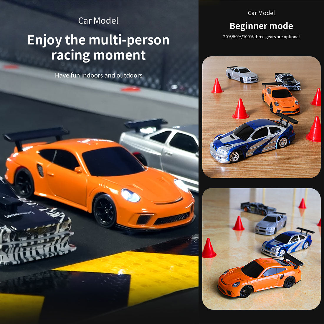 1/43 Scale 2.4G Full Proportional RC Electric Mini Racing Drift Car Model