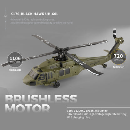 WL K170 UH-60L 170 Size 2.4G 4CH Flybarless RC Helicopter